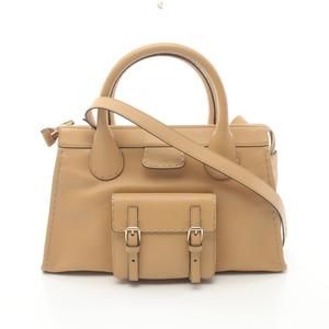 Chloe EDITH Handbag Leather Beige
